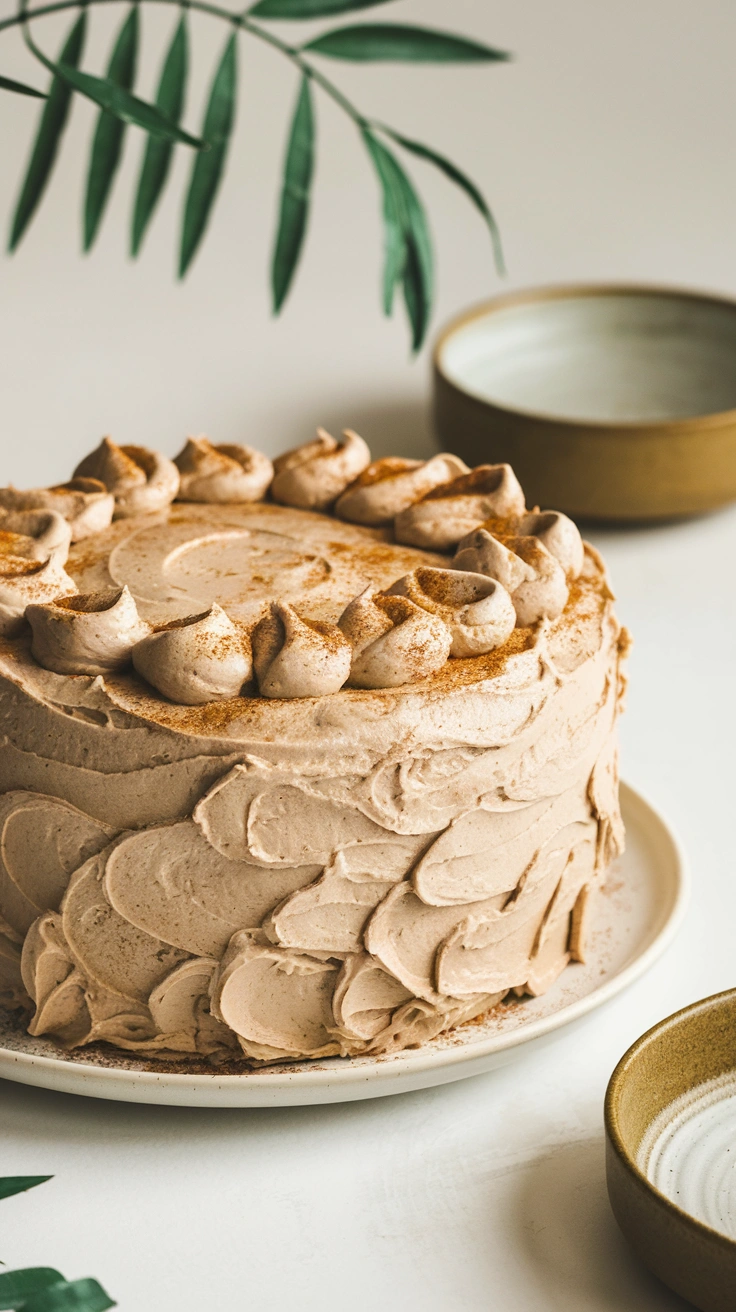 Spiced Cinnamon Cake with Coconut Sugar Frosting