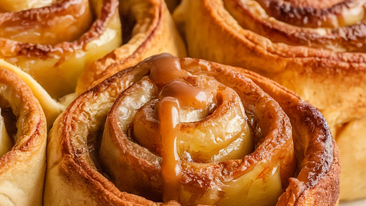 Cinnamon Roll Apple Pies - Easy 2-Ingredient Recipe - Featured