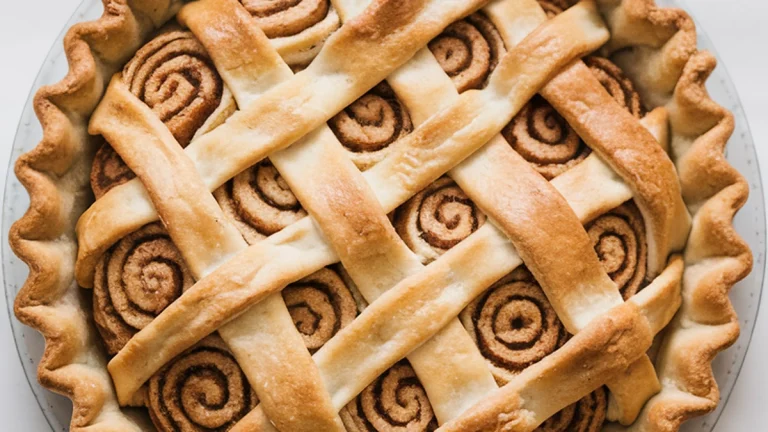 Cinnamon Roll Pie Crust - Featured