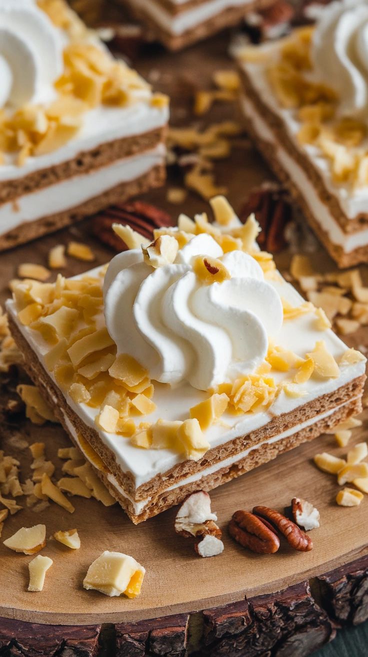 Layered Coconut Cream Lush Dessert