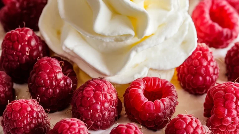 Creamy Lemon Raspberry Pie - Featured