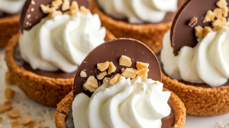 Easy Chocolate Mini Pies Recipe (French Silk) - Featured
