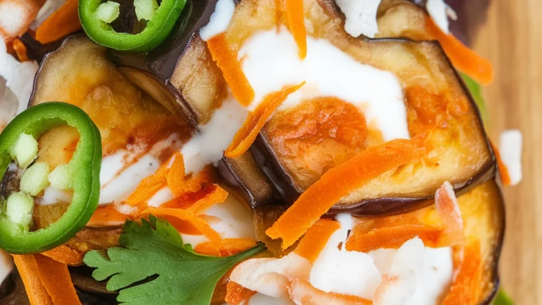 Eggplant with Coconut and Green Chillies - Featured