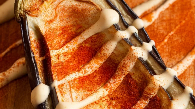 Eggplant with Tahini Citrus and Garlic - Featured