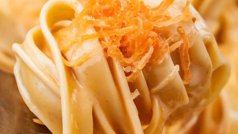 Fettuccine in Butter and Parmigiano Reggiano Sauce - Featured