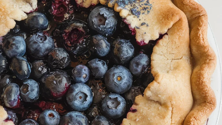 Fresh Blueberry Pie - Featured