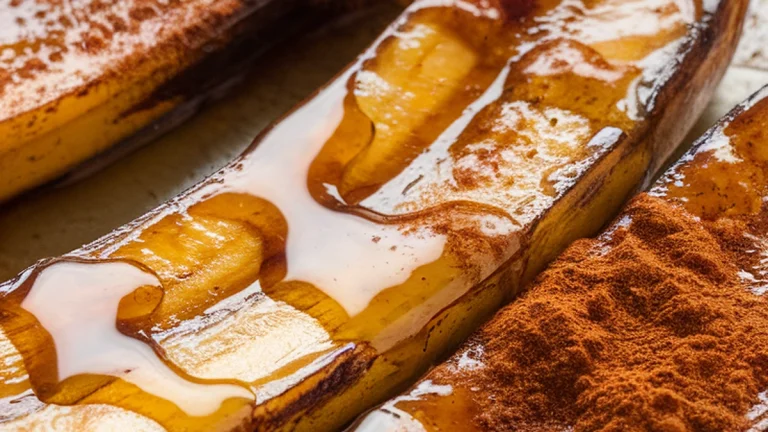 Grilled Bananas with Honey and Cinnamon - Featured