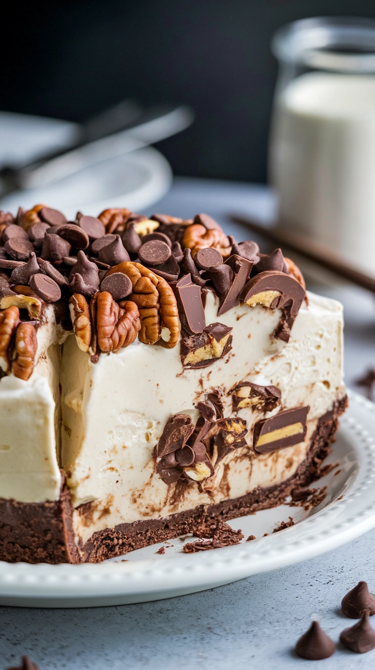 Chocolate Turtle Ice Cream Pie