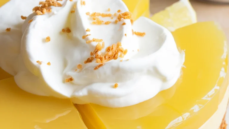 Lemon Jello Pie Recipe - Featured