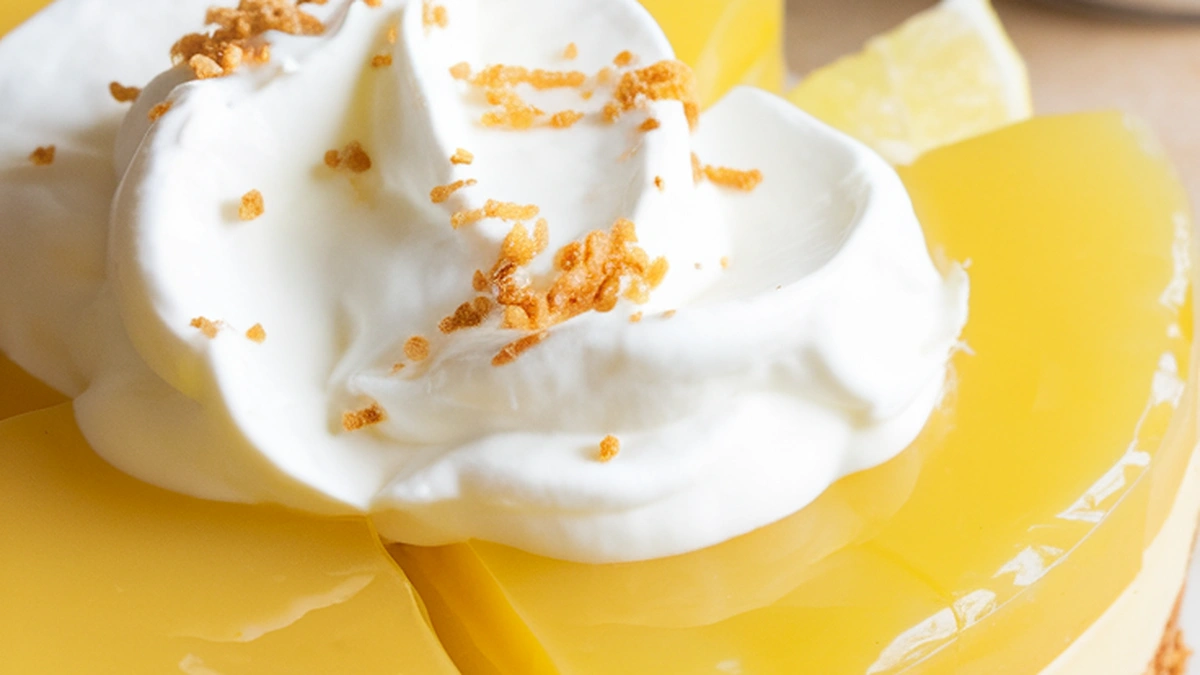 Lemon Jello Pie Recipe - Featured