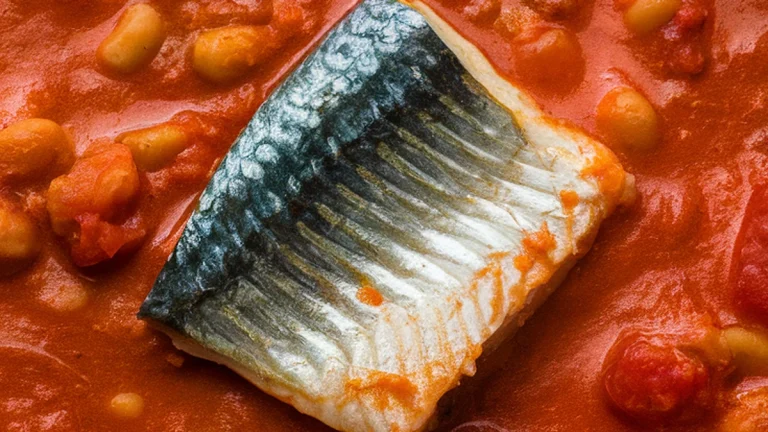 Mackerel Bean Stew with Tomato Curry - Featured