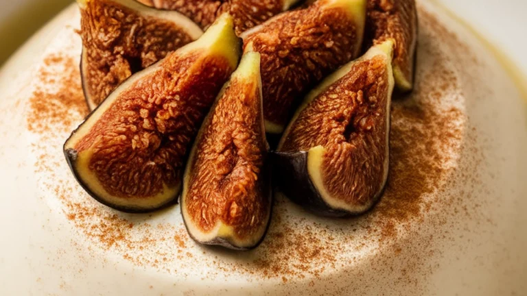 Milk Pudding with Dried Figs and Cinnamon - Featured