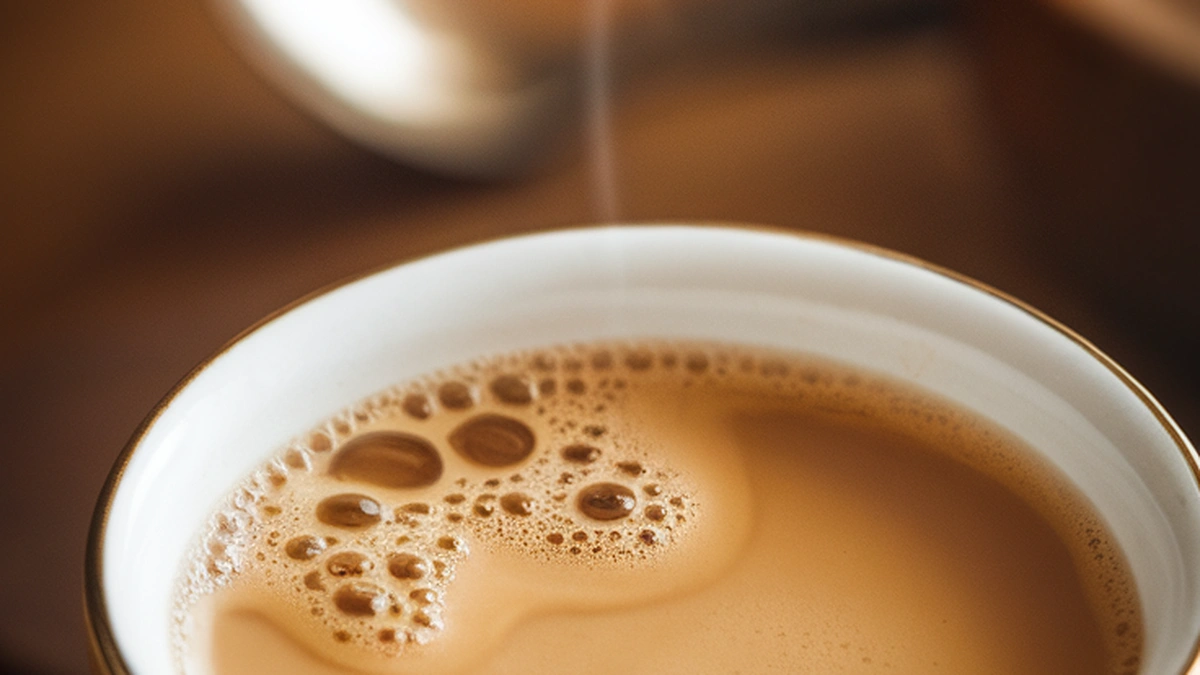 Milk Tea with Cardamom Cinnamon Ginger - Featured