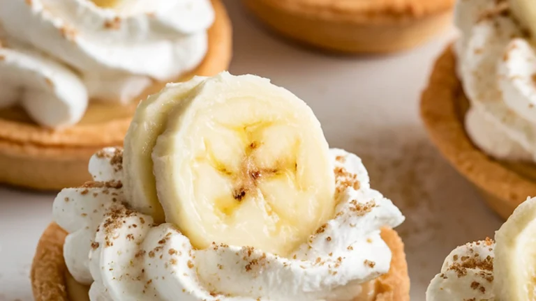 Mini Banana Cream Pies - Featured