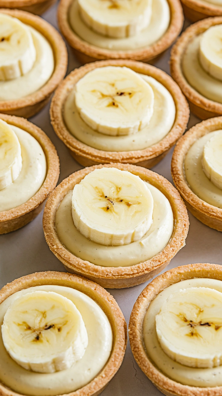 Individual Mini Banana Cream Pies