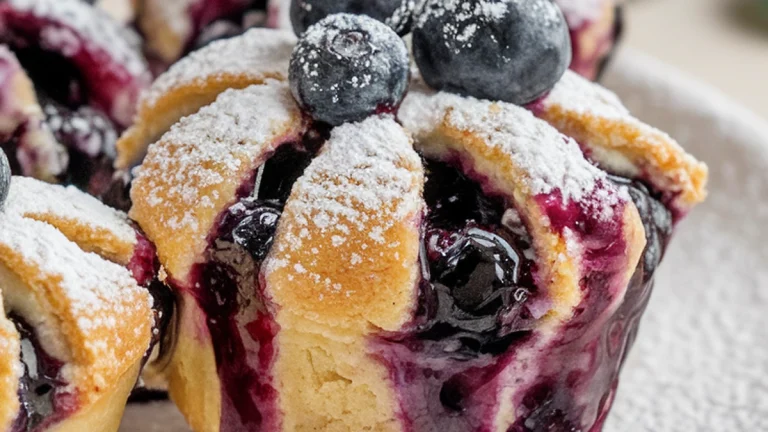 Mini Blueberry Pies Recipe - Featured