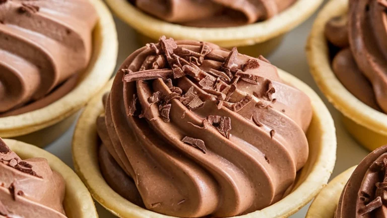Mini Chocolate Cream Pies - Featured