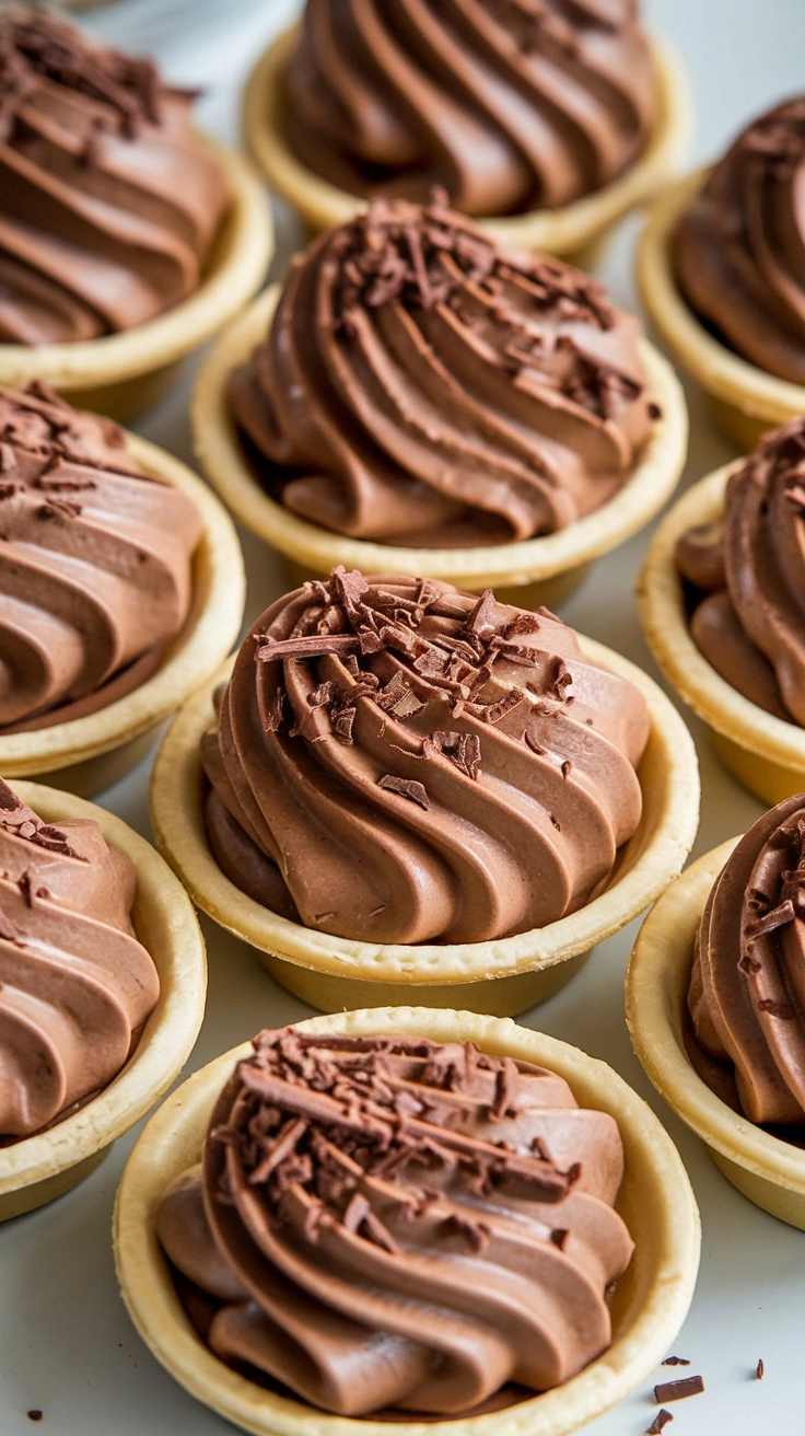 Individual Mini Chocolate Cream Pies