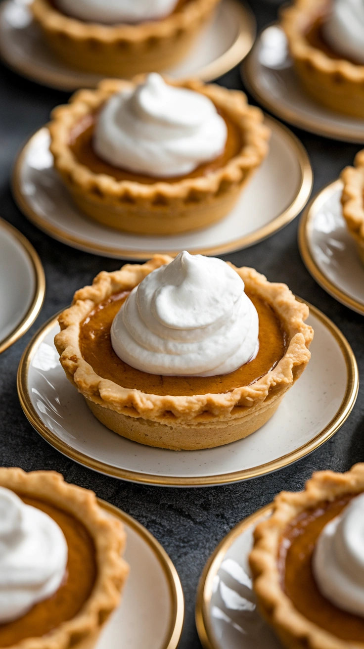 Maple Glazed Mini Pumpkin Pies