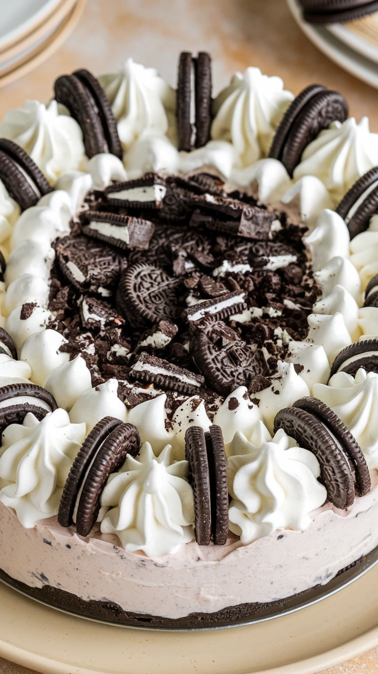 No-Bake Oreo Cookie Pie