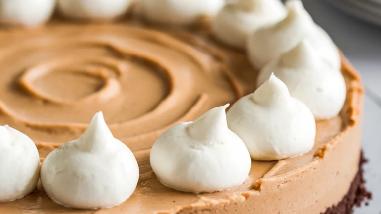 No Bake Peanut Butter Pie with Chocolate Cookie Crust - Featured