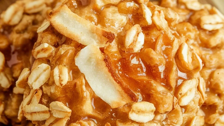 Oat Biscuits with Coconut and Golden Syrup - Featured