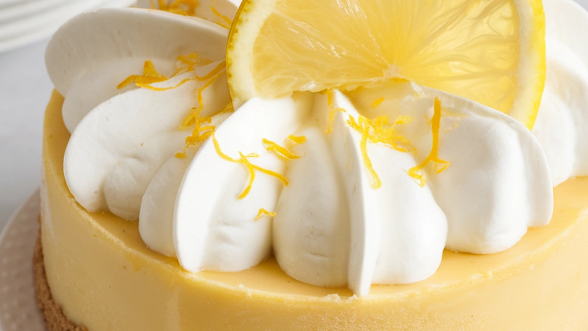 Old Fashioned Lemon Icebox Pie with Condensed Milk - Featured