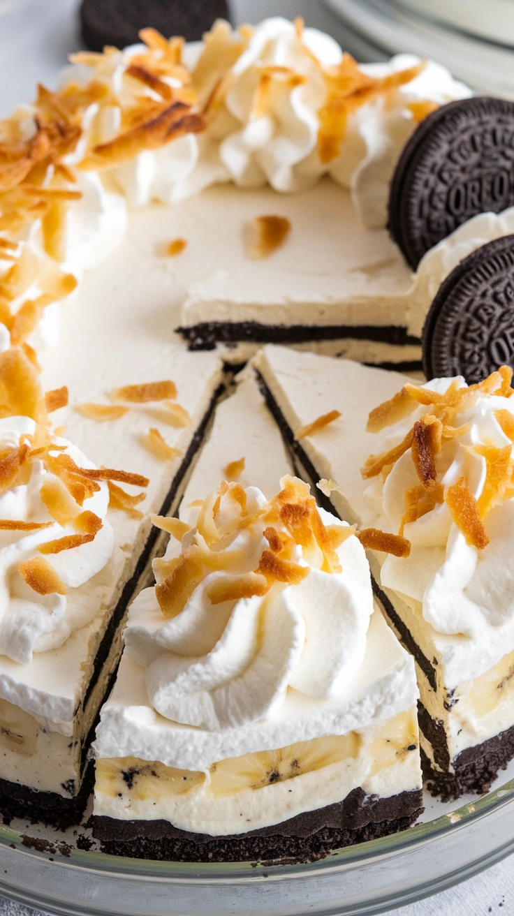 Banana Cream Pie with Oreo Crust
