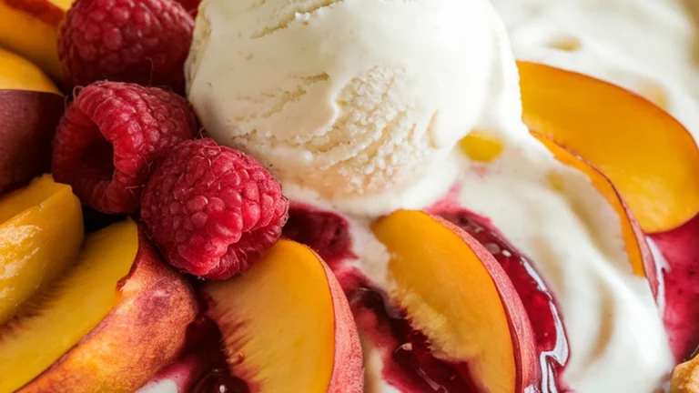 Peach Pie Recipe with Fresh Peaches - Featured