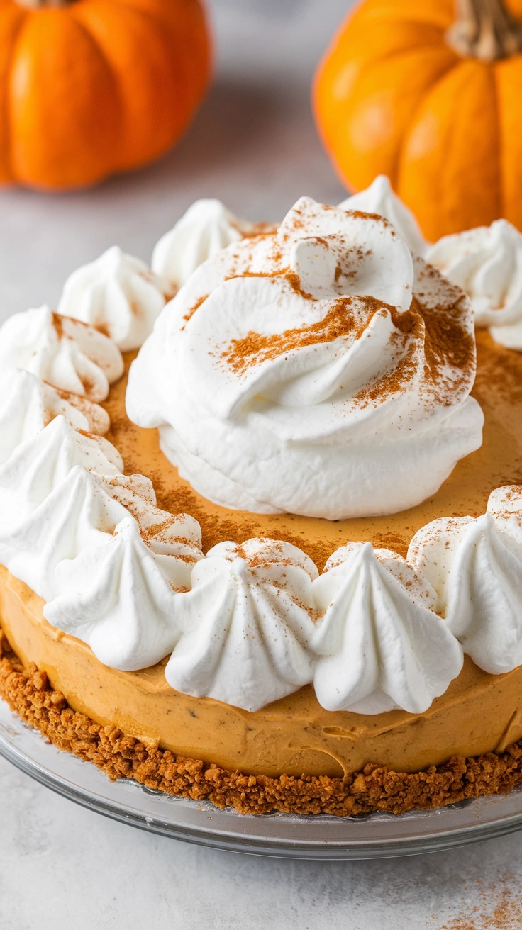 Frozen Pumpkin Ice Cream Pie