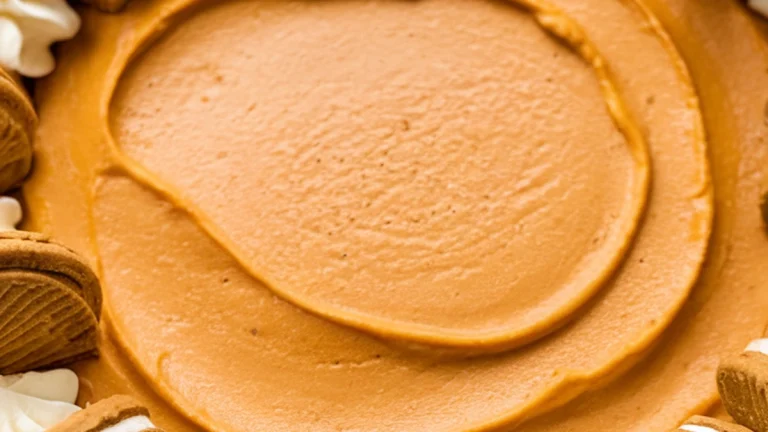 Pumpkin Mousse Pie with Maple Cookie Crust - NO BAKE! - Featured