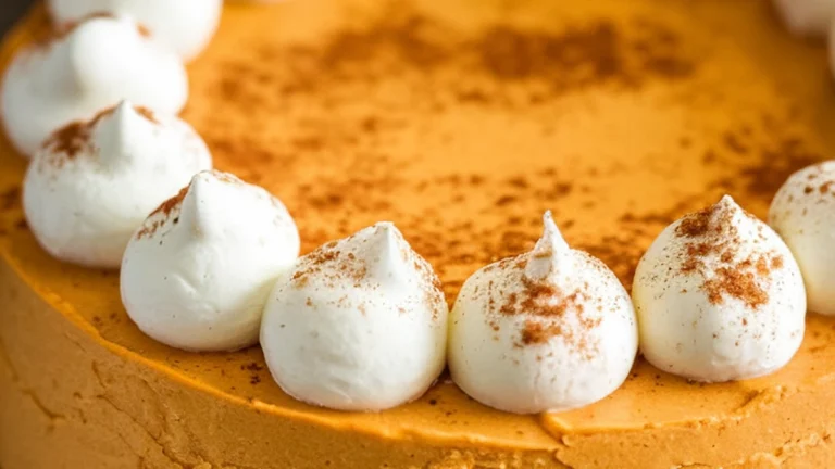 Pumpkin Mousse Pie with Maple Cookie Crust - NO BAKE! - Featured