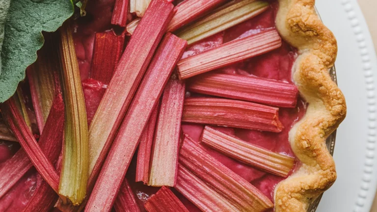 Rhubarb Pie - Featured