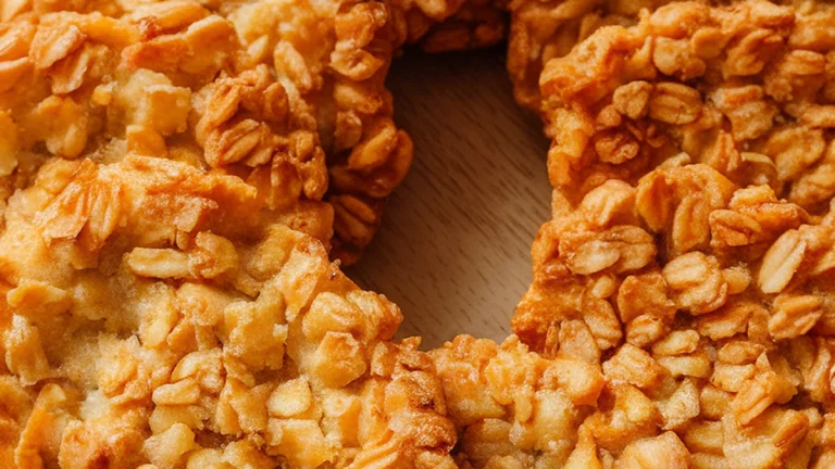 Rolled Oat Coconut Golden Syrup Biscuits - Featured