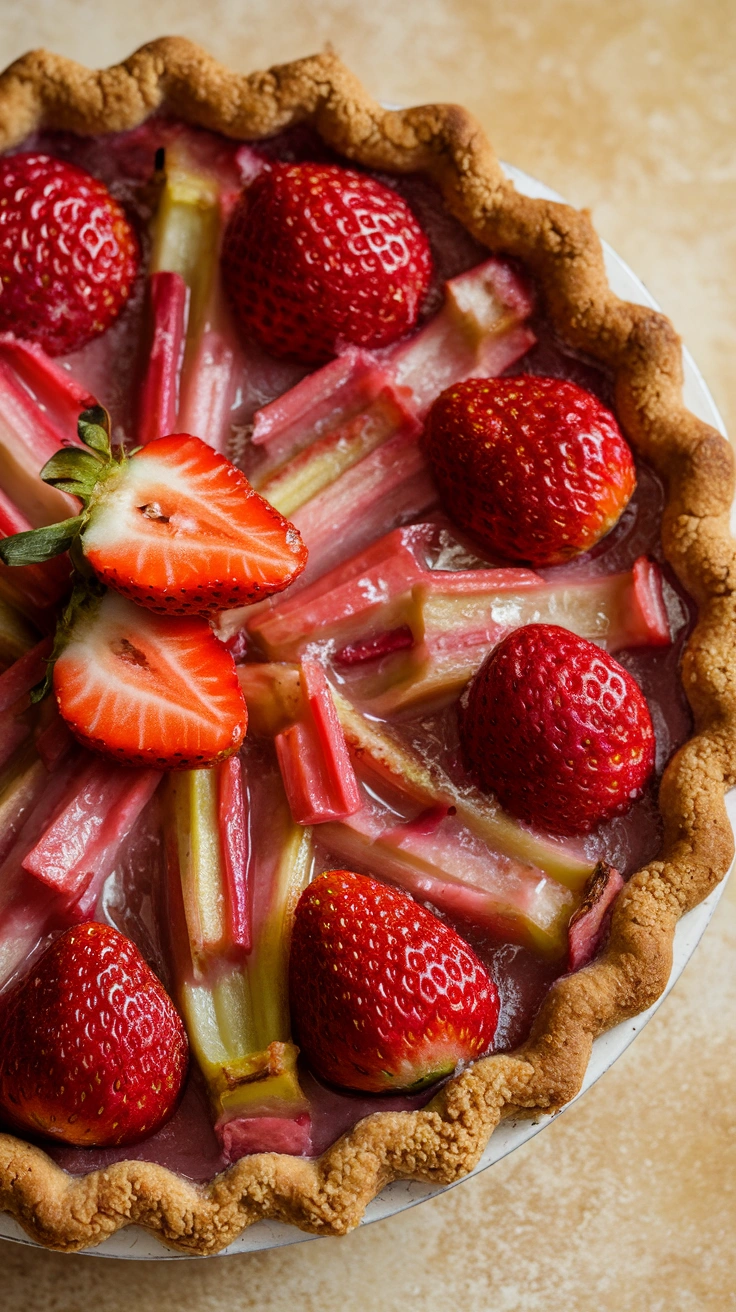 Fresh Strawberry Rhubarb Pie
