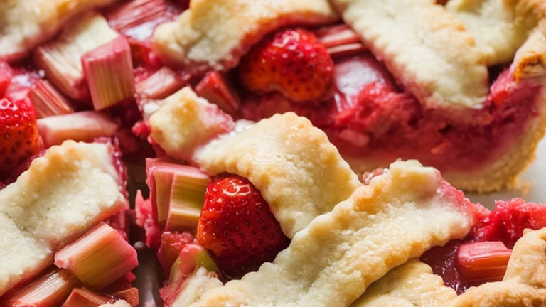 Strawberry Rhubarb Pie Recipe - Featured