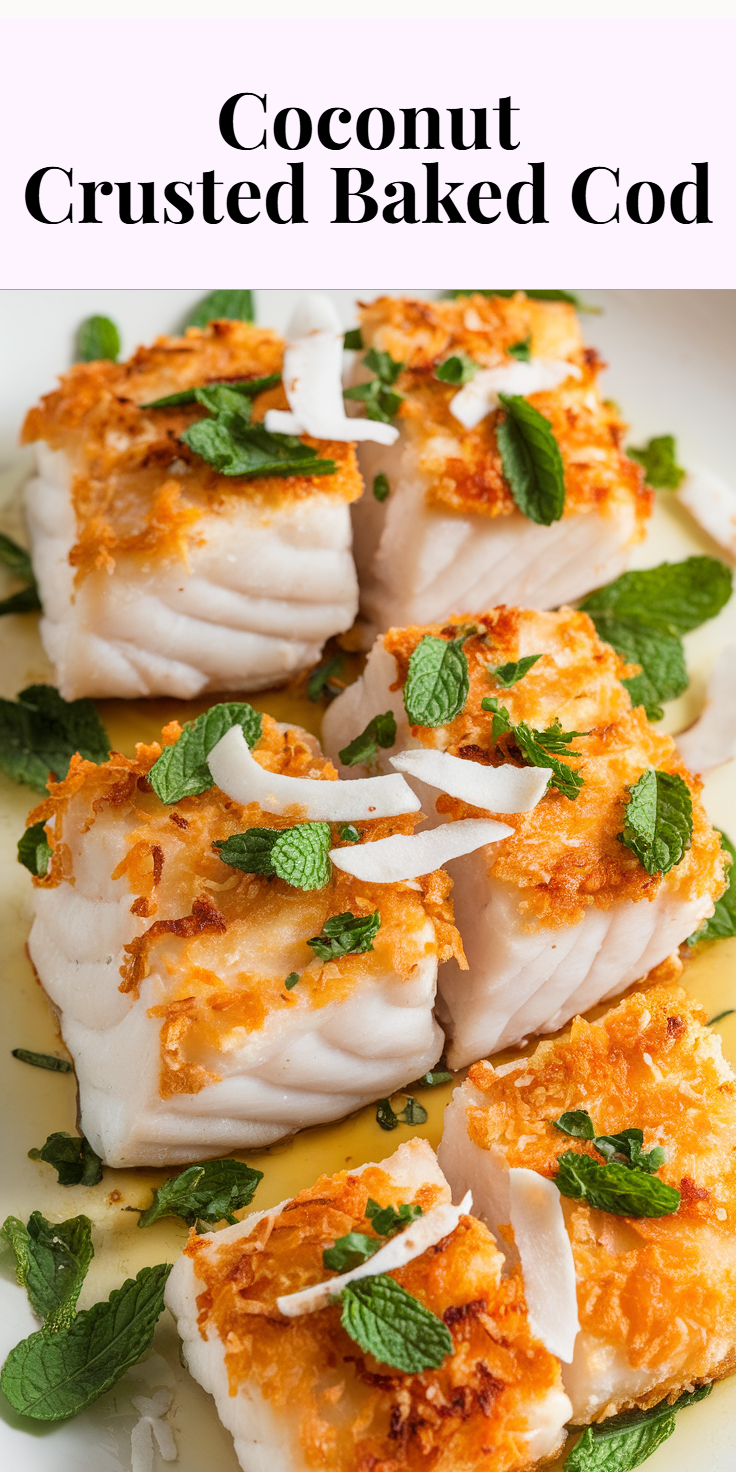 Coconut Crusted Baked Cod