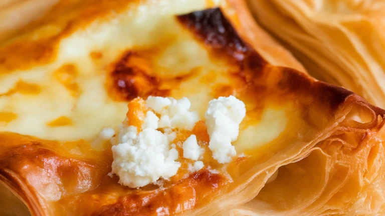 Egg, Cheese and Phyllo Casserole (Banitsa) - Featured