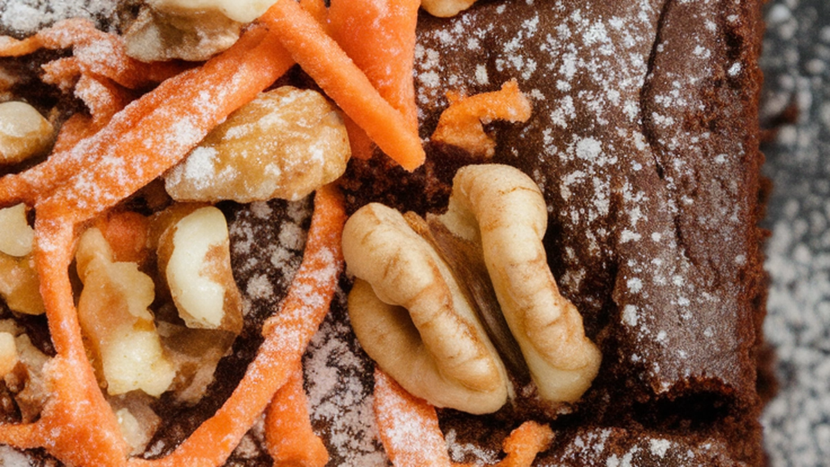 Egg White Carrot Brownies - Featured