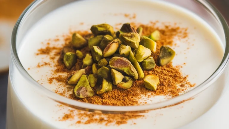 Egyptian Milk Pudding (Mahalabiya) - Featured