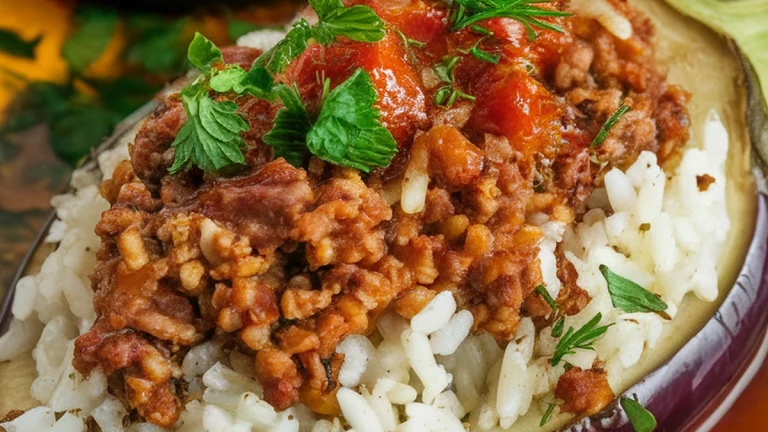 Egyptian Stuffed Eggplant (Mahshi Betinjan) - Featured