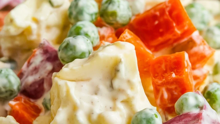 Ensalada Rusa (Uruguayan Potato Salad) - Featured