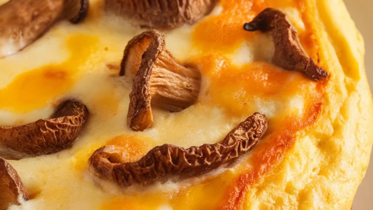 Fall Chanterelle Mushroom Frittata - Featured