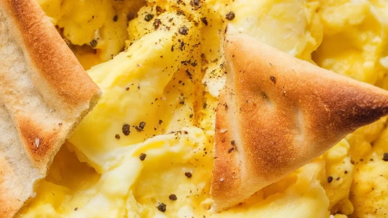 Fried Pita Bread with Eggs - Featured