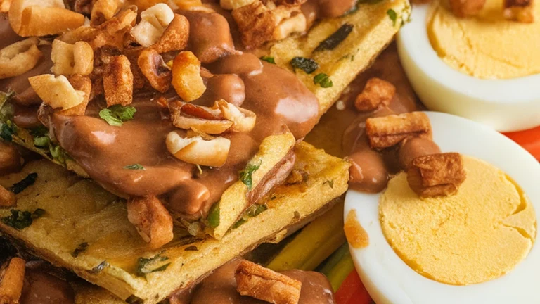 Gado-gado (Indonesian Salad with Peanut Sauce) - Featured