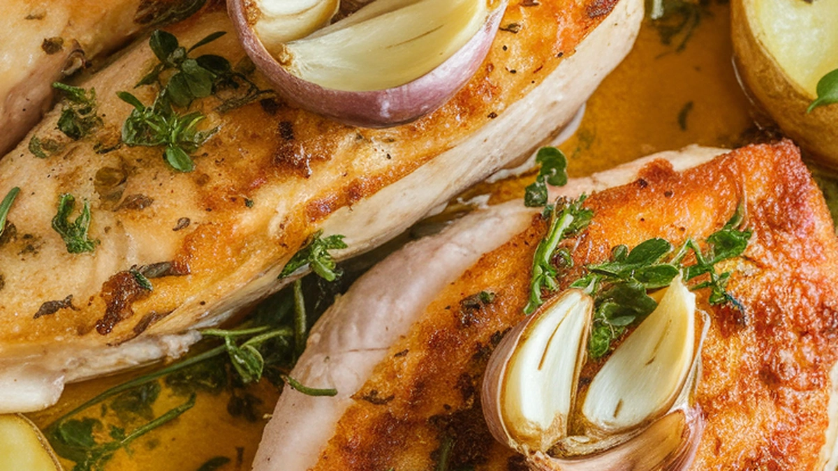 Garlic Lemon Chicken - Featured