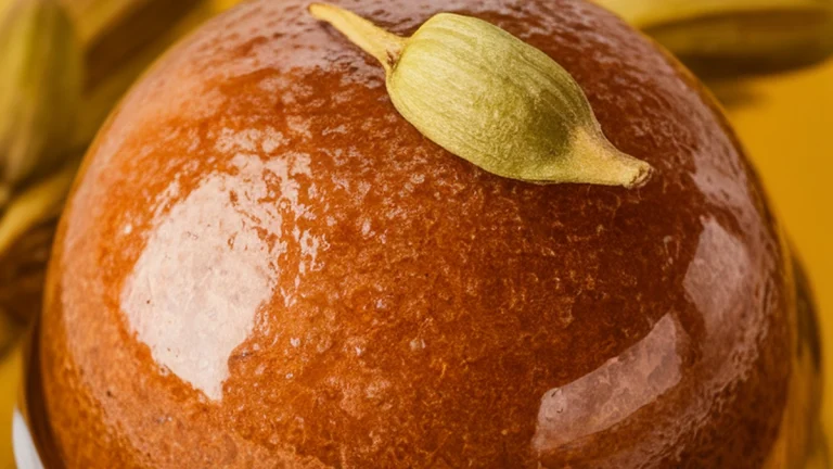 Gulab Jamun (Fried Milk Balls in Syrup) - Featured