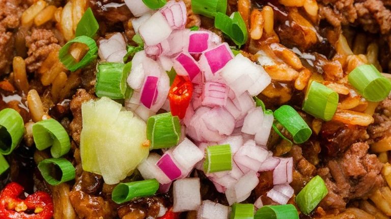 Hamburger Fried Rice - Featured