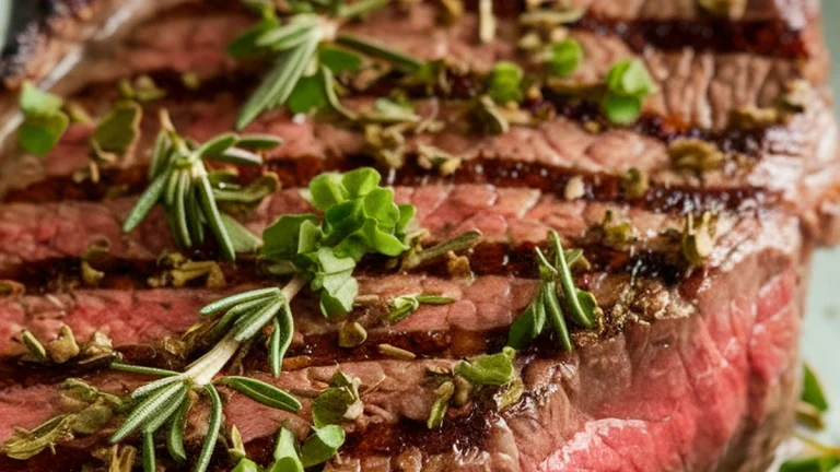 Herb Grilled Strip Steaks - Featured