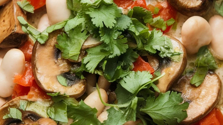 Ibihaza n'Ubwoko (Rwandan Beans with Mushroom) - Featured